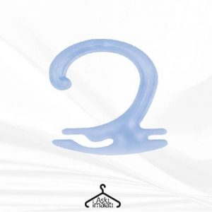 Plastik şeffaf çorap askısı