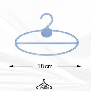 Plastik eşarp ve şal askısı 18cm şeffaf toptan