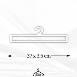 Beyaz Plastik Havlu Askısı 37cm